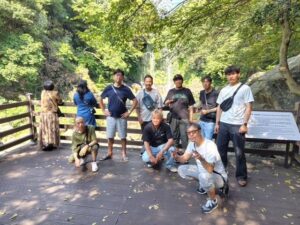 済州島旅行集合写真